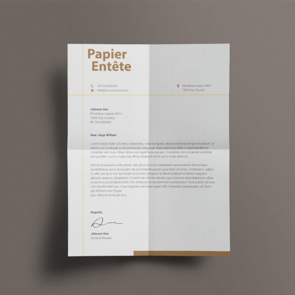 Papier en-tête