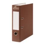 Classeur à levier simili rayé sans perforateur Sicla couleur MARRON 8 CM 320*280