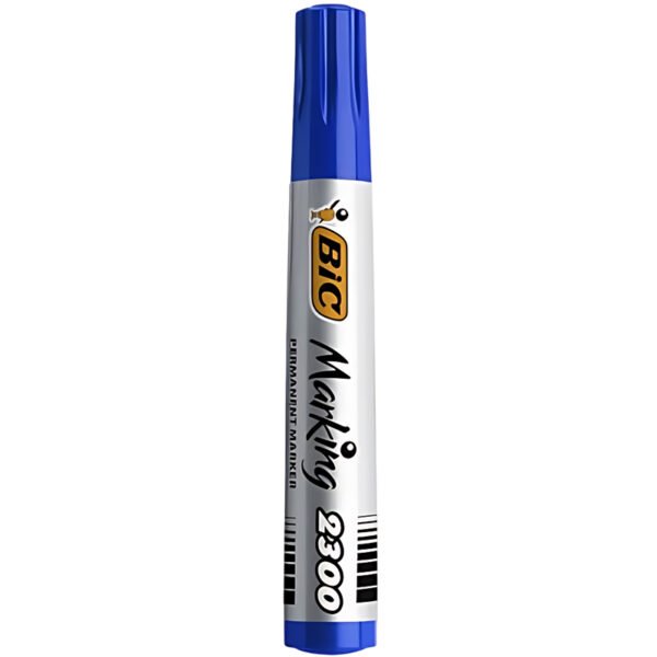 BIC MARKING 2300 ECOLUTIONS MARQUEURS PERMANENTS A POINTE MOYENNE BISEAUTEE – bleu