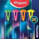 BLISTER CARTONNE DE 4 SURLIGNEURS NIGNTFALL MAPED REF 740700