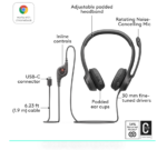 Casque Gaming Logitech PRO X avec technologie de micro Blue VO ! CE – USB – Image 3