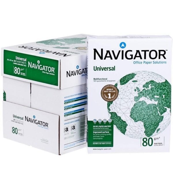 Ramette Papeier Navigator A4 – 80 g/m² – 500 feuilles